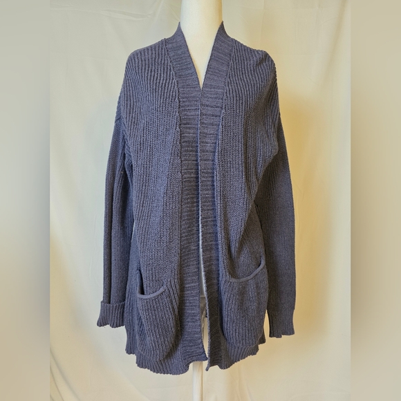 a.n.a Women's Cardigan in Deep Grey Blue - Picture 1 of 5